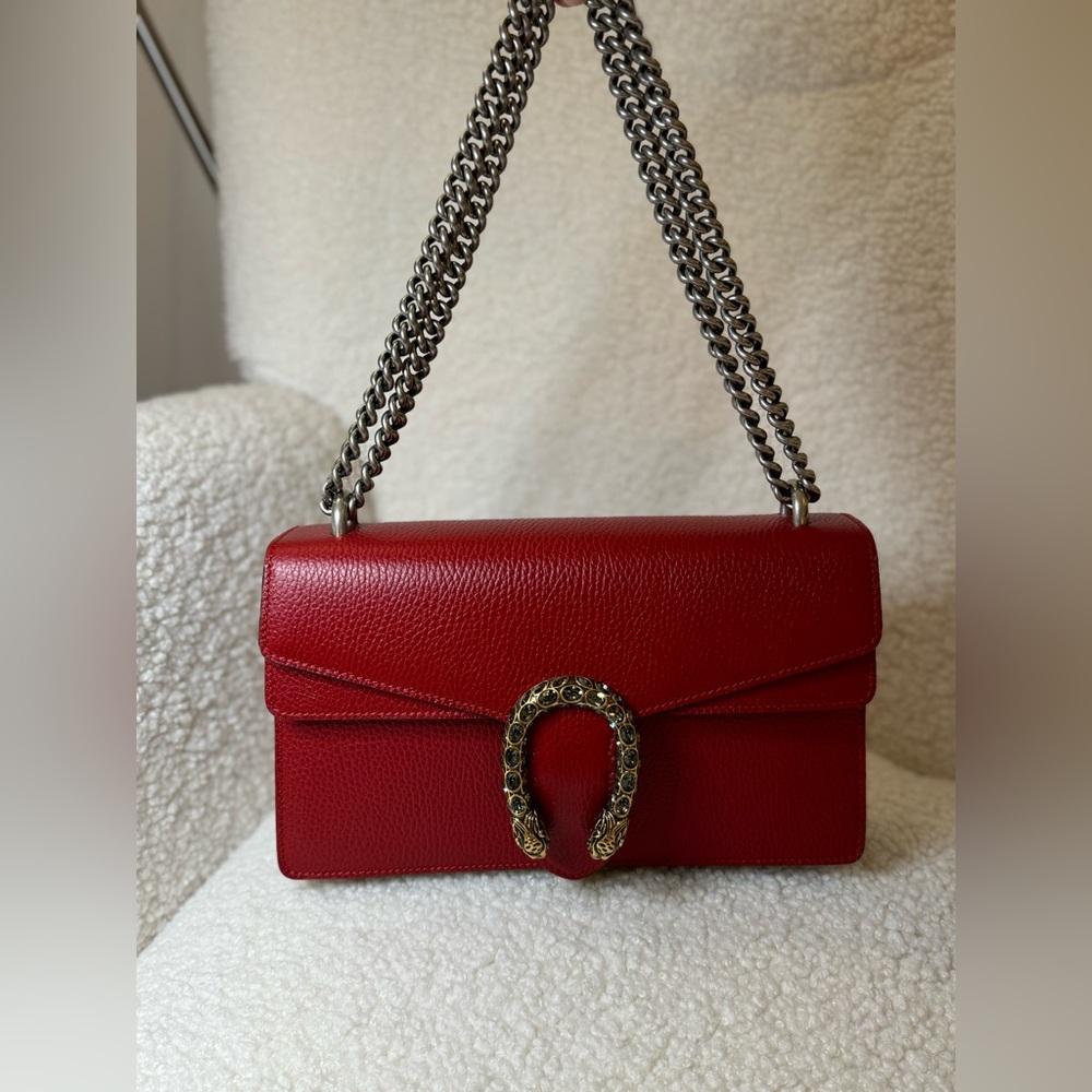 Gucci Dionysus Bag- Red Leather- Large size